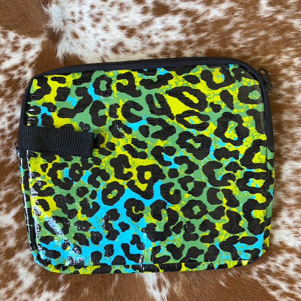 Mixedbag watercolor recycled materials Leopard IPad case